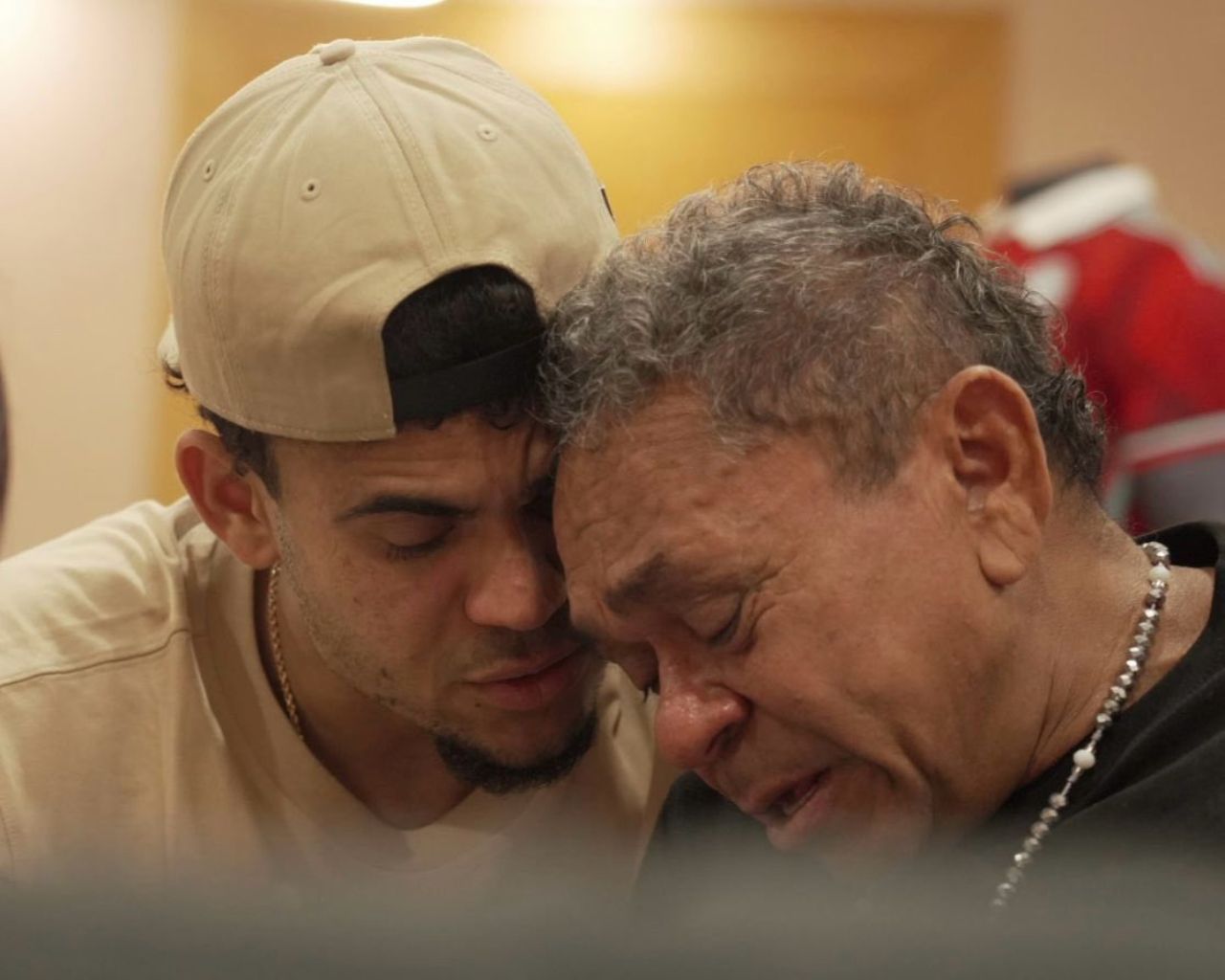 Luis Díaz y su papá en Barranquilla