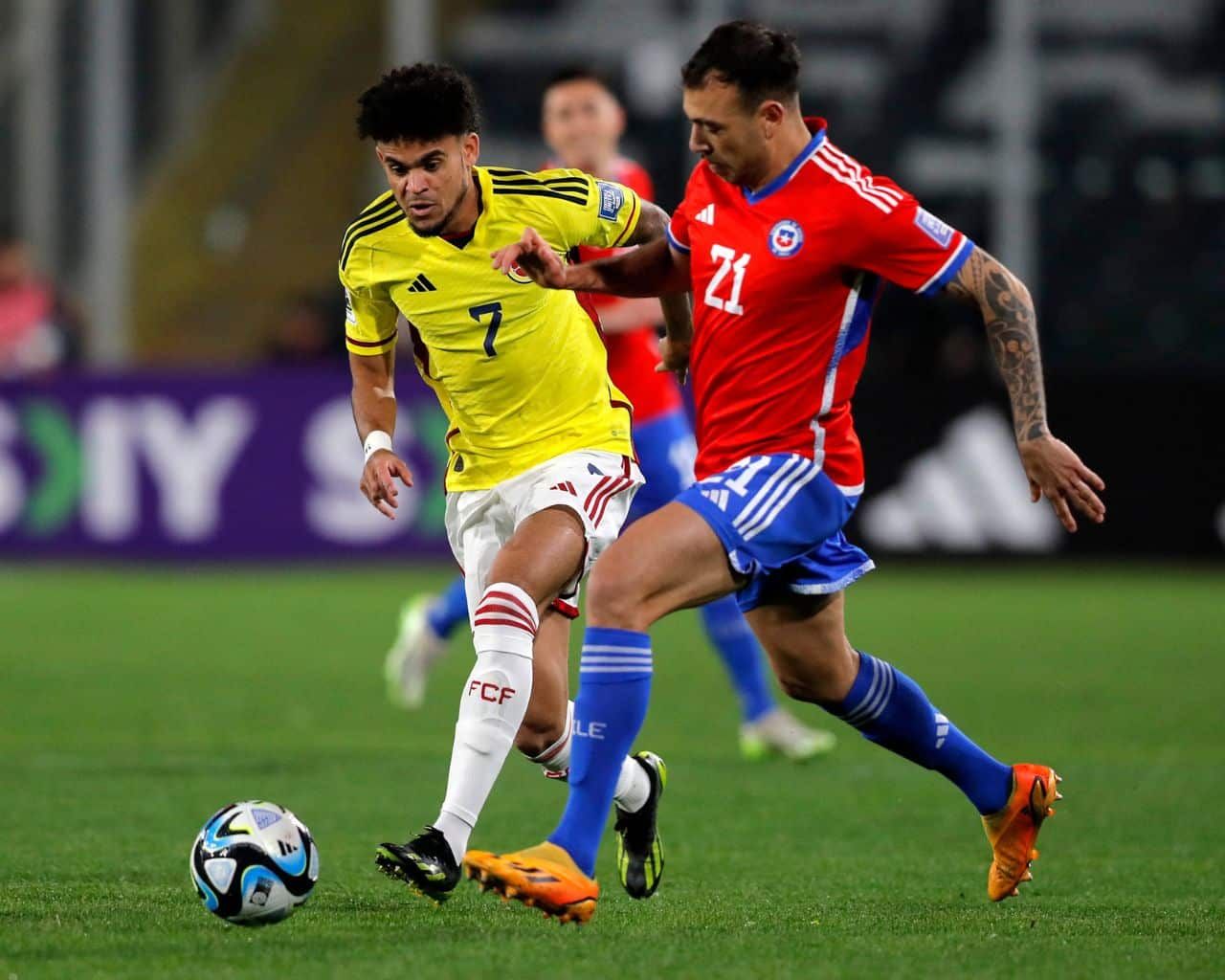 Luis Díaz y Matías Catalán, futbolistas