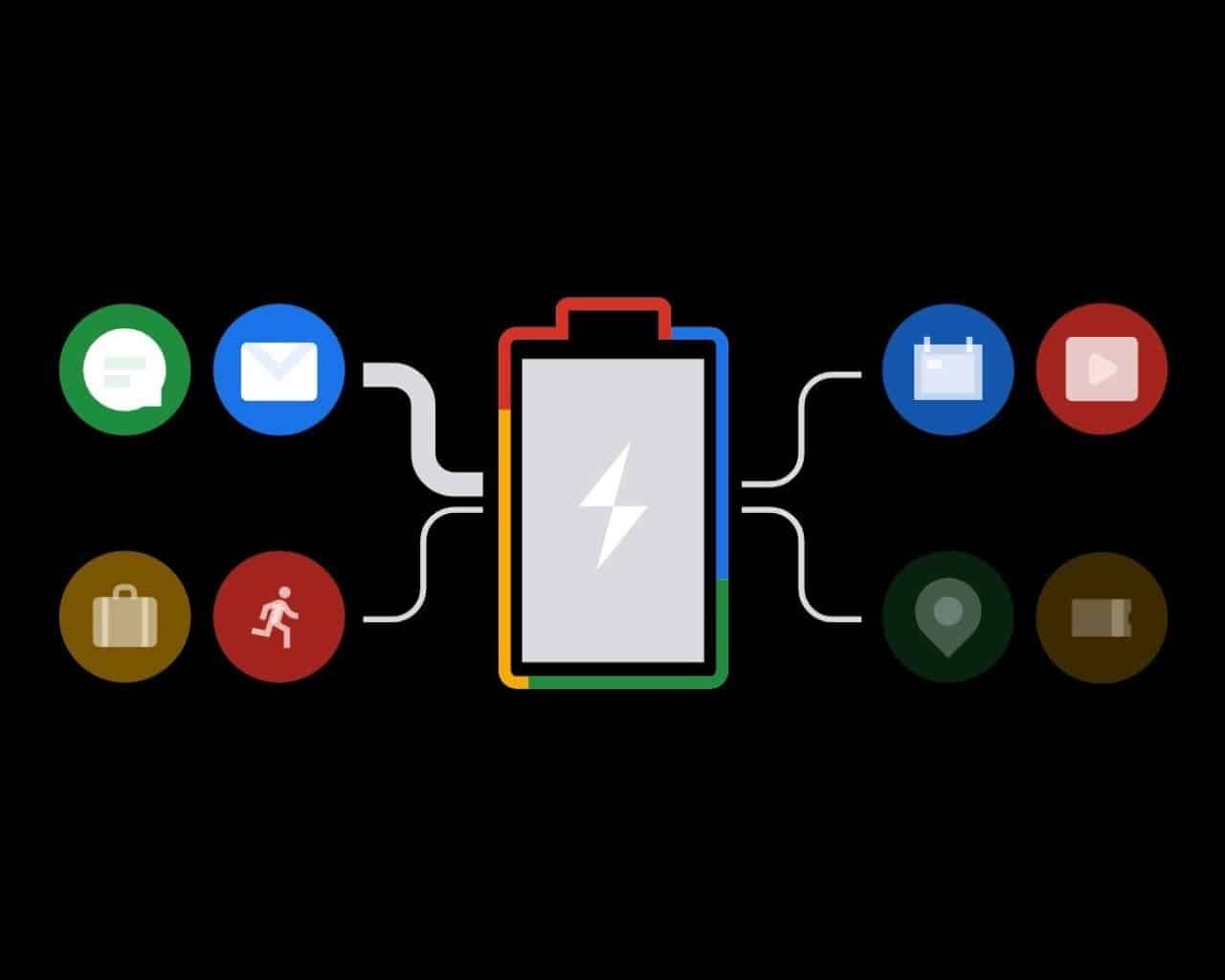 Batería de Android i lustración