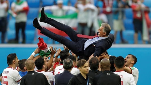 Carlos Queiroz con la Selección de Irán. 