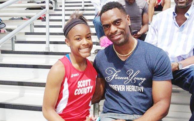 Trinity Gay y Tyson Gay