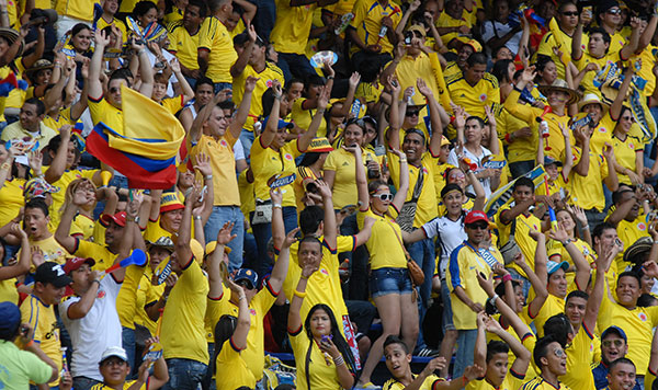 Hinchada Selección Colombia