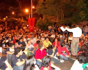 Declamación de poesía en Medellín
