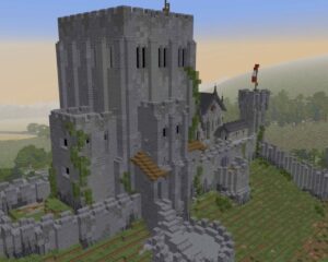 Castillo de Corfe en Minecraft