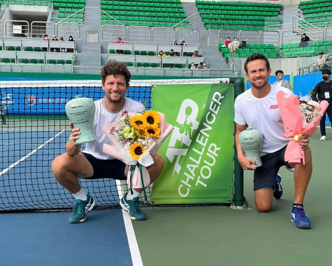 Nicolás Barrientos y Miguel Ángel Reyes, tenistas