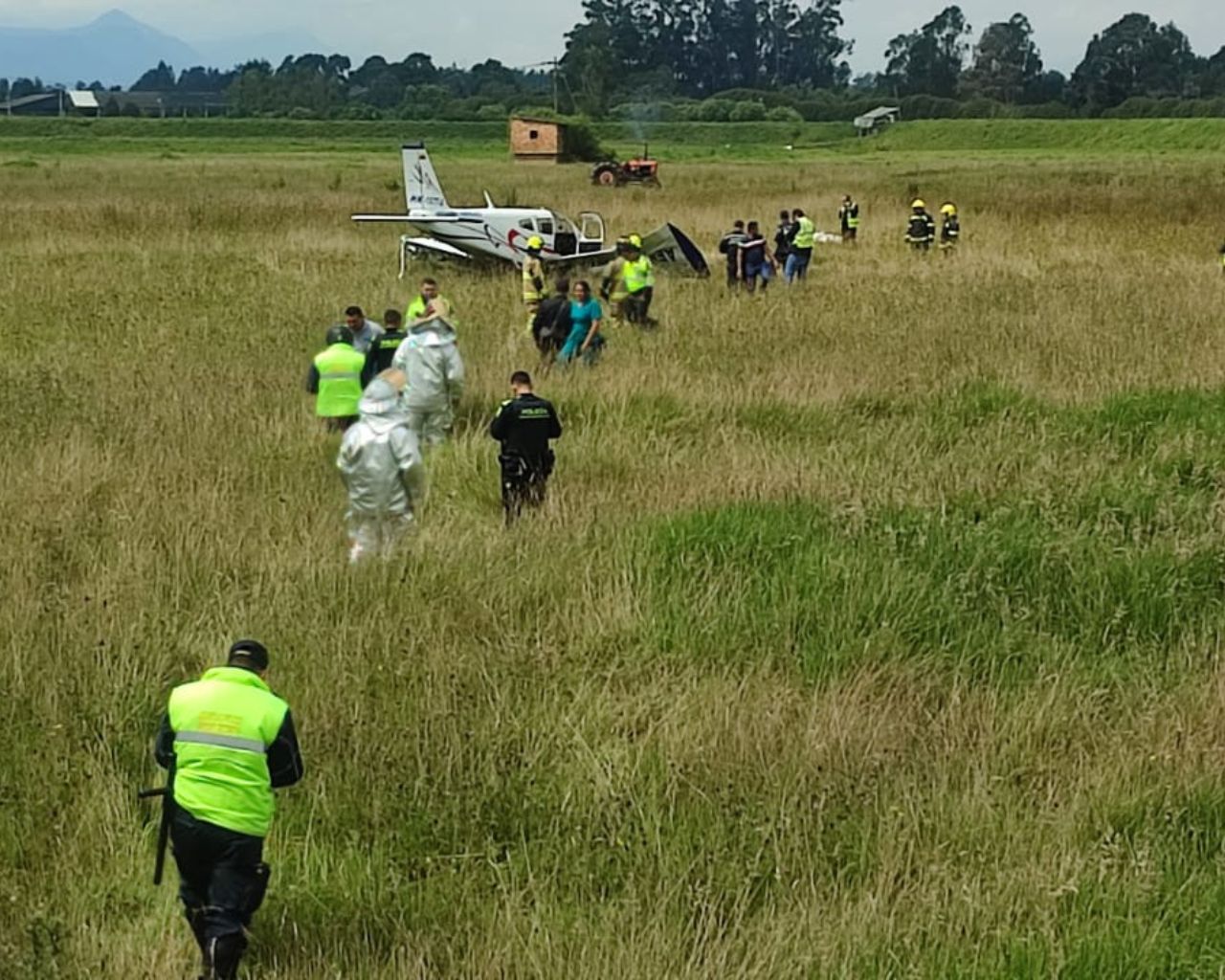 Accidente de avioneta en Bogotá