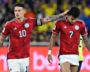 James Rodríguez y Luis Díaz, futbolistas