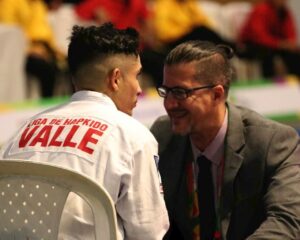 Deportista de hapkido en los Juegos Nacionales