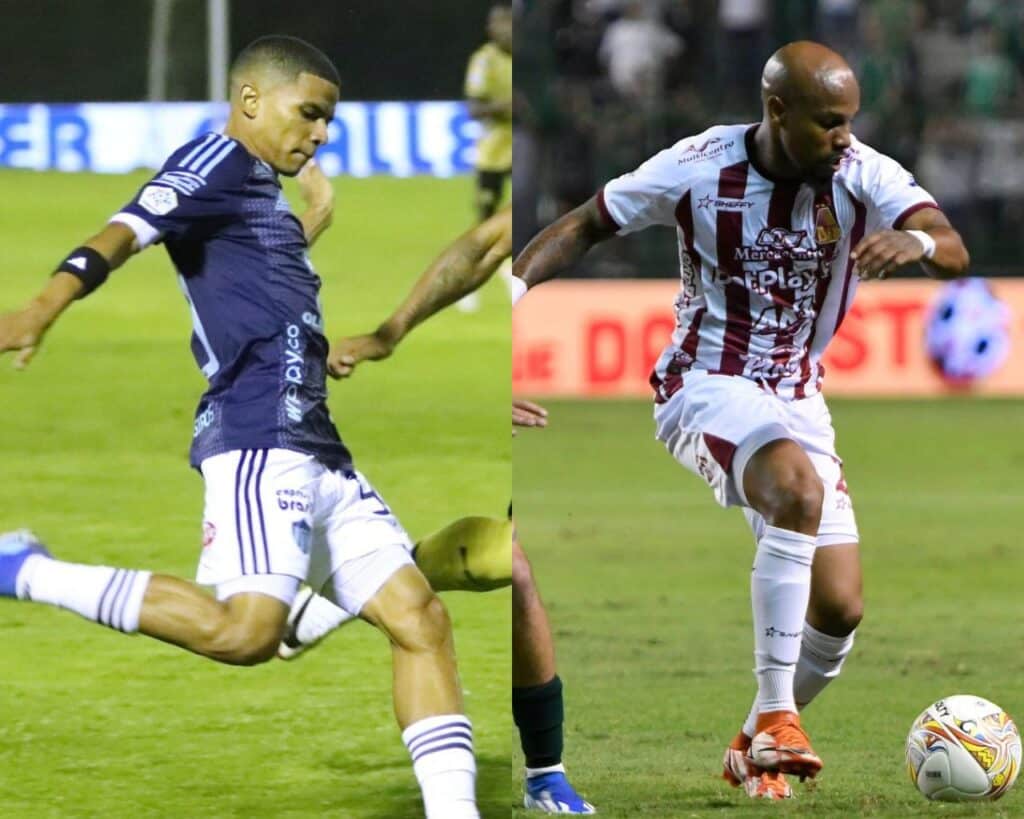 José Enamorado y Nicolás Giraldo, futbolistas