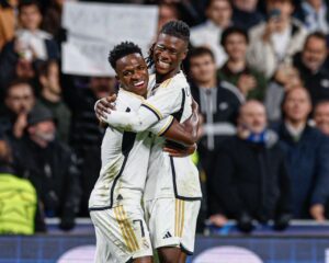 Vinicius Jr.y Eduardo Camavinga con el Real Madrid