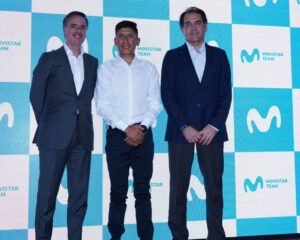 Alfonso Gómez Palacio, Nairo Quintana y Fabián Hernández de Movistar