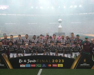 Plantilla de Fluminense en el Maracaná